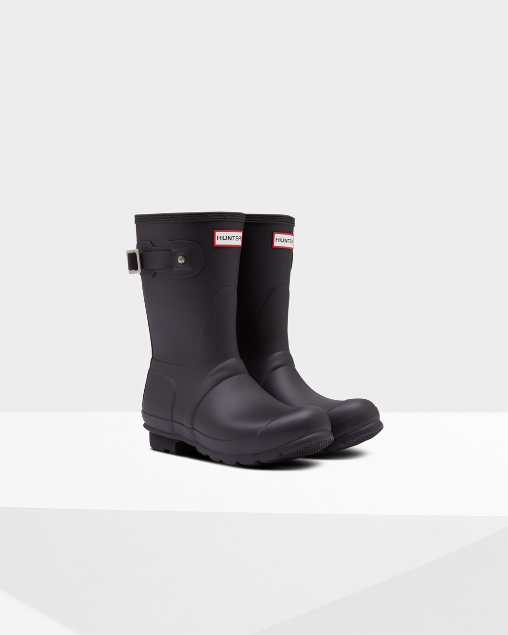 Women Hunter Original Insulated | Short Rain Boots Black | NZ-90312-UABR